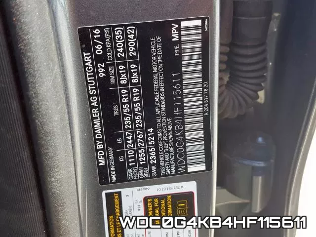 WDC0G4KB4HF115611 фото 2