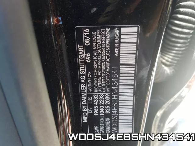 WDDSJ4EB5HN434541 фото 2