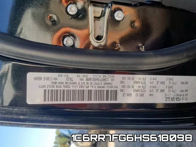 1C6RR7FG6HS618098 фото 2