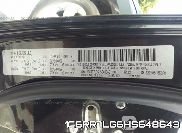 1C6RR7LG6HS648643 фото 10