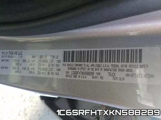 1C6SRFHTXKN588289 фото 2