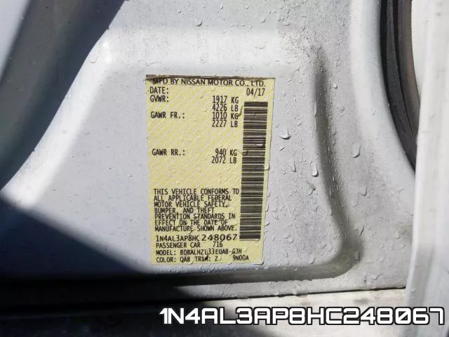1N4AL3AP8HC248067 фото 2