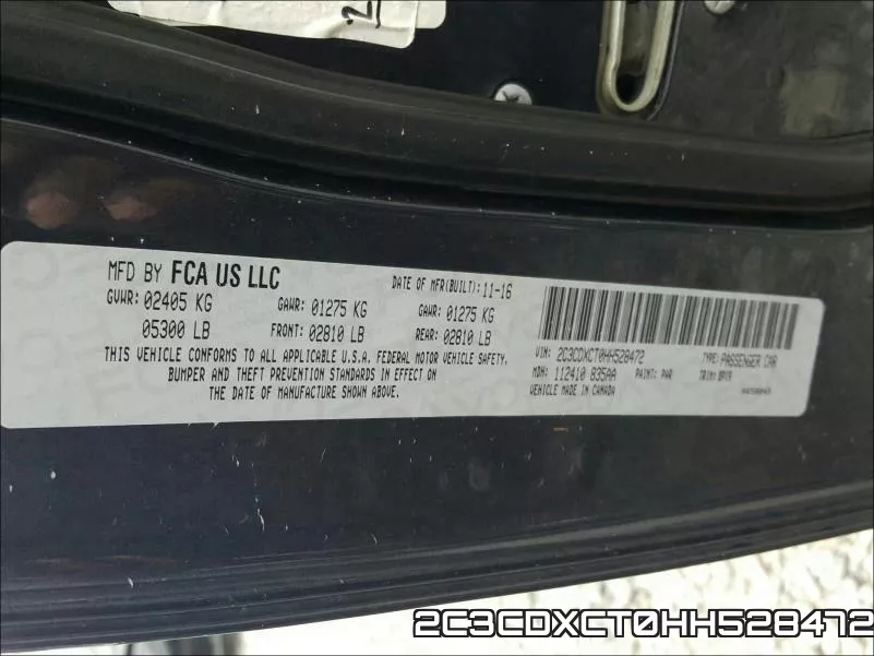 2C3CDXCT0HH528472 фото 2
