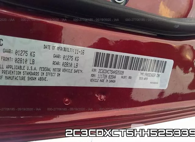 2C3CDXCT5HH525339 фото 10