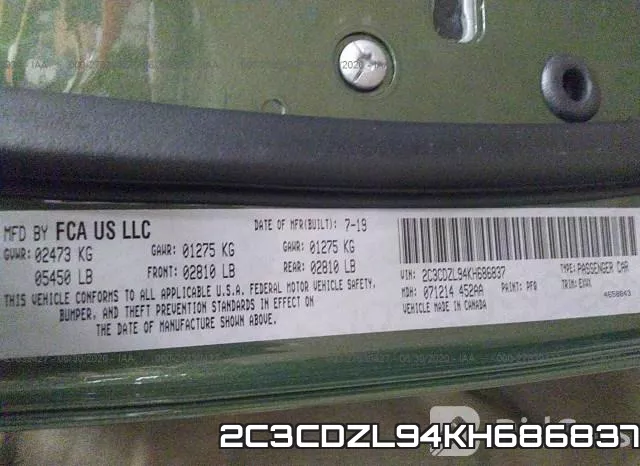 2C3CDZL94KH686837 фото 10
