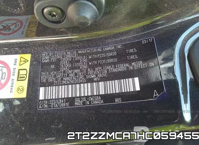 2T2ZZMCA7HC059455 фото 10
