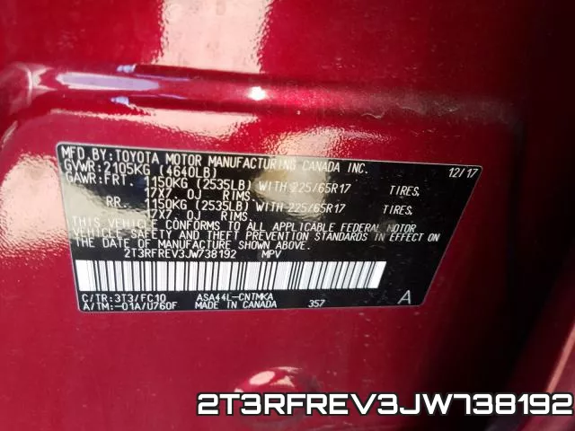 2T3RFREV3JW738192 фото 2