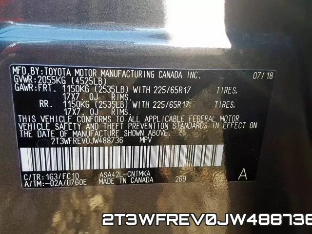 2T3WFREV0JW488736 фото 2