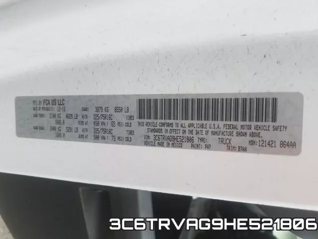 3C6TRVAG9HE521806 фото 2