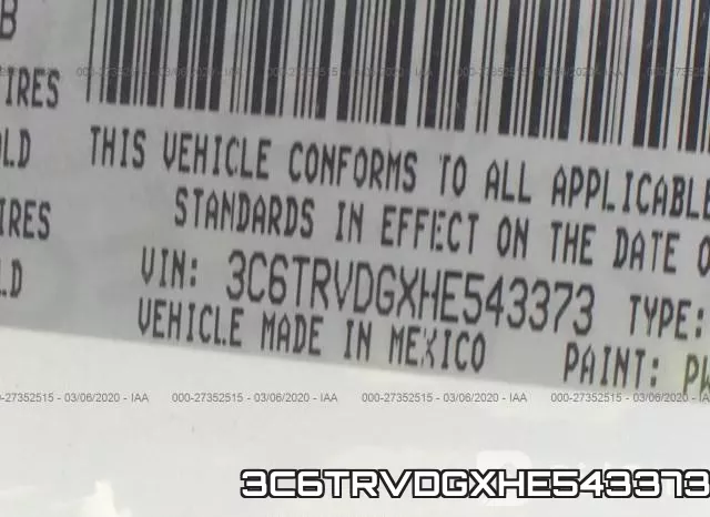 3C6TRVDGXHE543373 фото 9