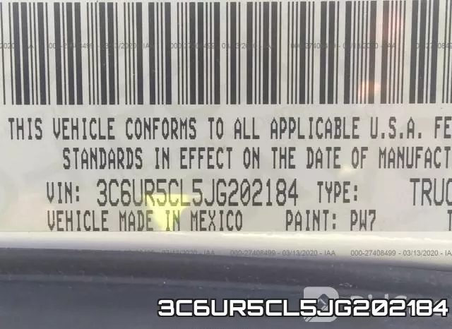 3C6UR5CL5JG202184 фото 10