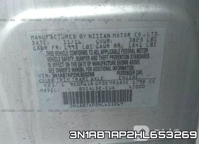 3N1AB7AP2HL653269 фото 10
