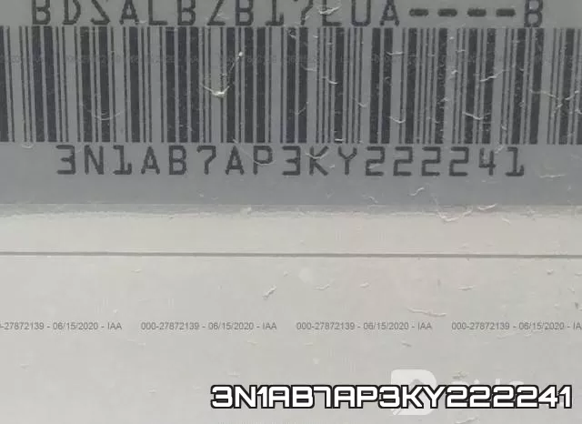 3N1AB7AP3KY222241 фото 10