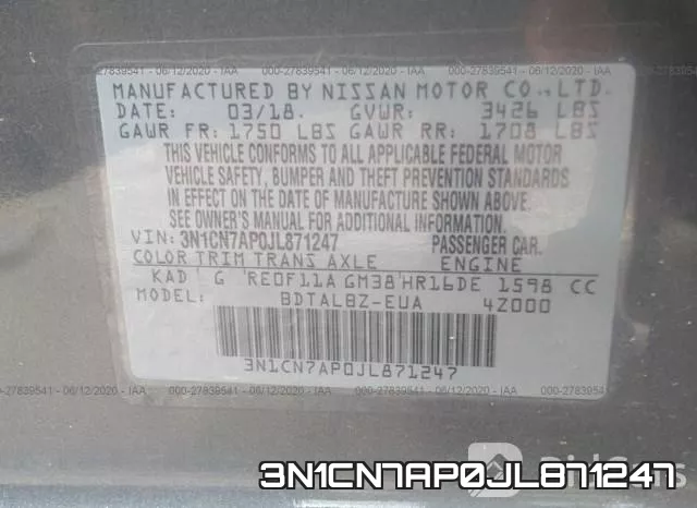 3N1CN7AP0JL871247 фото 10