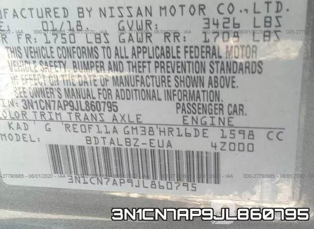 3N1CN7AP9JL860795 фото 10