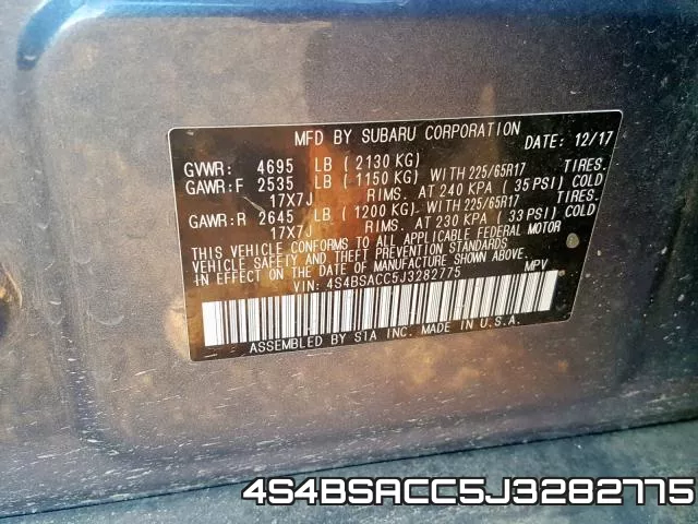 4S4BSACC5J3282775 фото 2