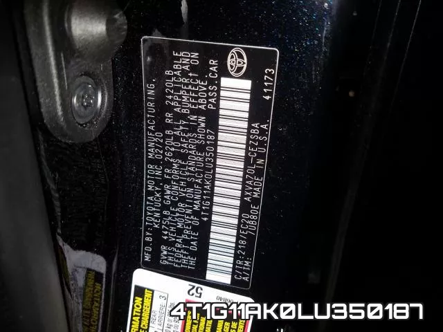 4T1G11AK0LU350187 фото 2