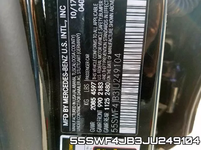 55SWF4JB3JU249104 фото 2