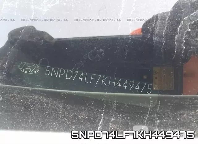 5NPD74LF7KH449475 фото 10