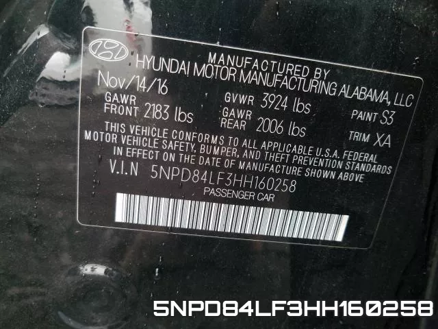 5NPD84LF3HH160258 фото 2