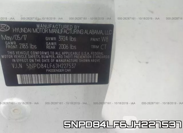 5NPD84LF6JH227537 фото 10