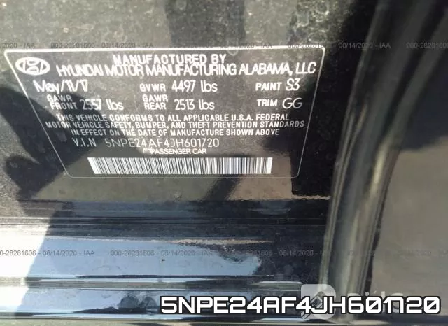 5NPE24AF4JH601720 фото 10
