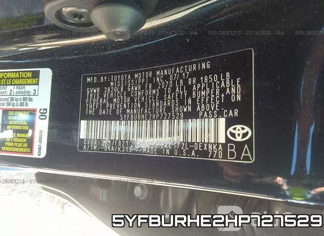 5YFBURHE2HP727529 фото 9