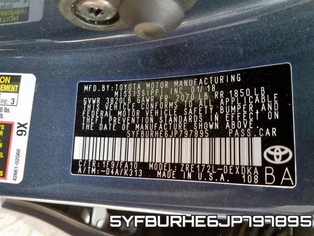 5YFBURHE6JP797895 фото 2