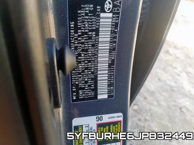5YFBURHE6JP832449 фото 2
