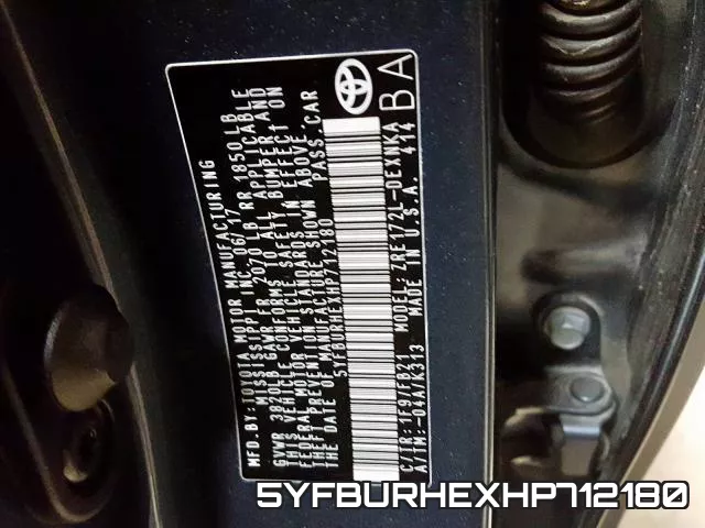 5YFBURHEXHP712180 фото 2