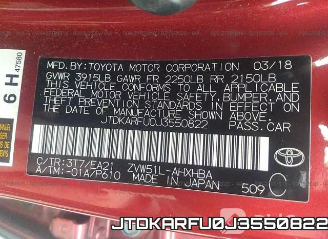 JTDKARFU0J3550822 фото 10