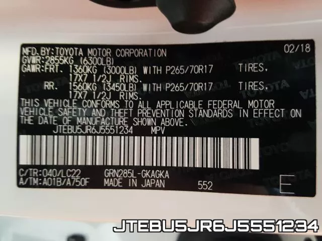 JTEBU5JR6J5551234 фото 2