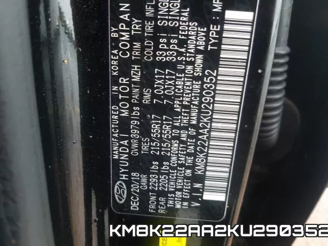 KM8K22AA2KU290352 фото 2