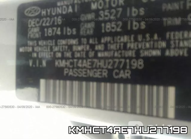 KMHCT4AE7HU277198 фото 10