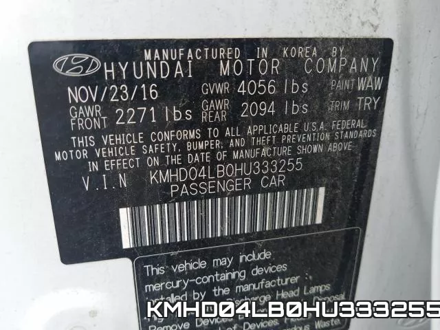 KMHD04LB0HU333255 фото 2