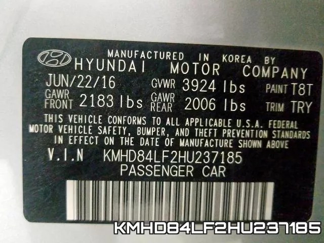 KMHD84LF2HU237185 фото 2