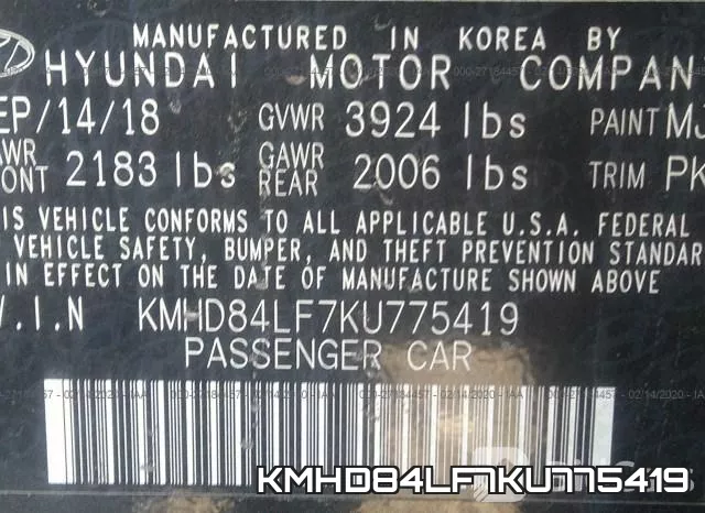 KMHD84LF7KU775419 фото 10