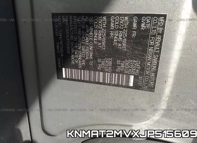 KNMAT2MVXJP515609 фото 9