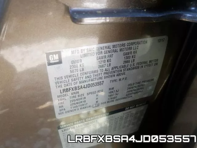 LRBFXBSA4JD053557 фото 2