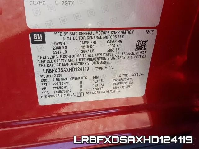 LRBFXDSAXHD124119 фото 2