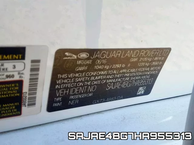 SAJAE4BG7HA955313 фото 2