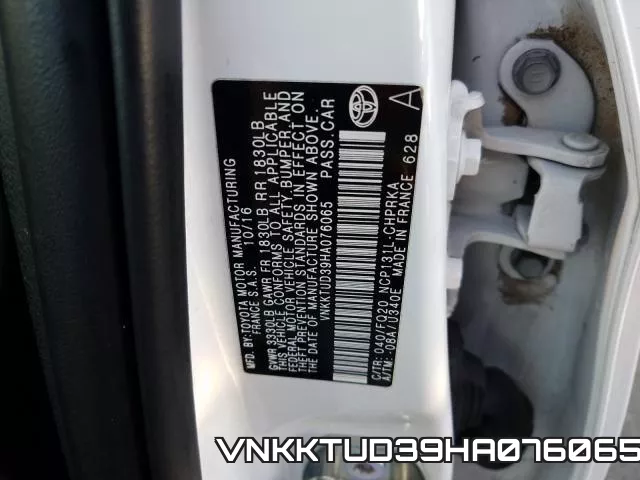 VNKKTUD39HA076065 фото 2