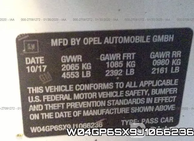 W04GP6SX9J1066236 фото 10