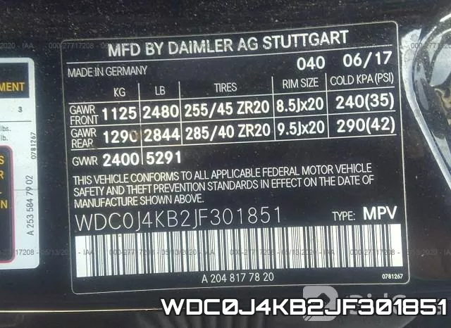 WDC0J4KB2JF301851 фото 10