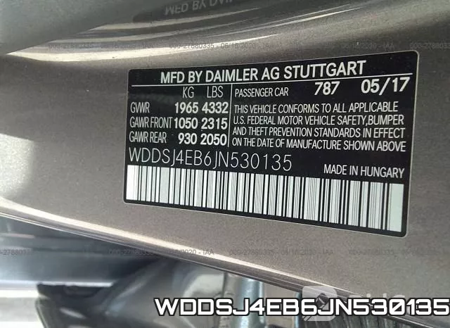 WDDSJ4EB6JN530135 фото 10