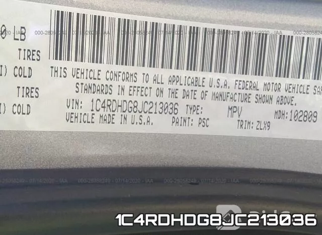 1C4RDHDG8JC213036 фото 10