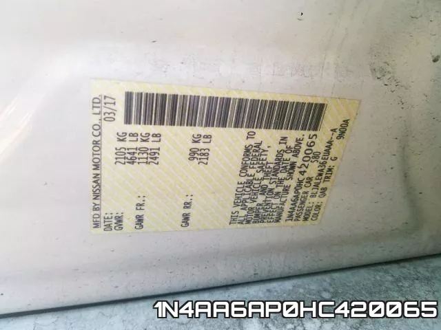 1N4AA6AP0HC420065 фото 2