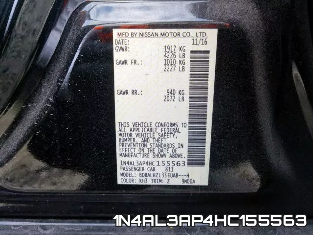 1N4AL3AP4HC155563 фото 2