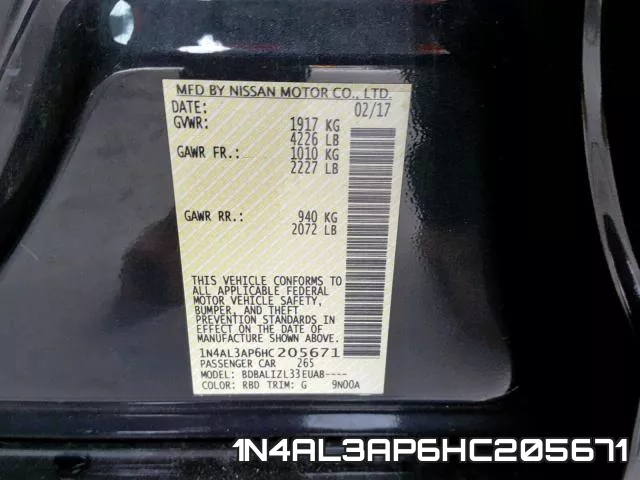1N4AL3AP6HC205671 фото 2