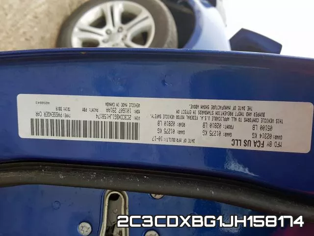 2C3CDXBG1JH158174 фото 2